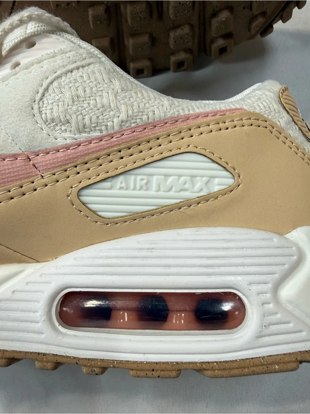 Nike Sun Club Women’s Air Max Sneakers in White, Pink & Tan